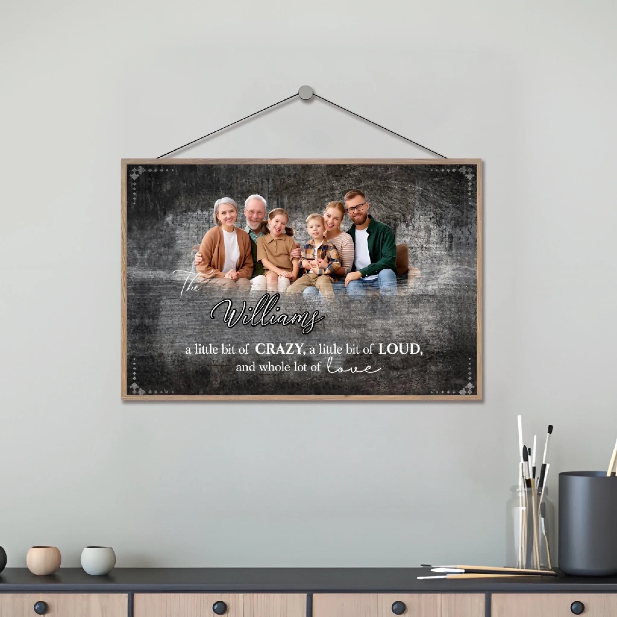 Personalized Family Photo - Portrait Wooden Plaque - Best Family Gift For Home Wall Art Decor 709200 - DiyGiftly