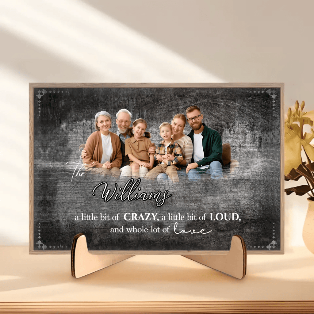 Personalized Family Photo - Portrait Wooden Plaque - Best Family Gift For Home Wall Art Decor 709200 - DiyGiftly