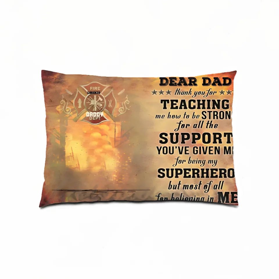 Personalized Firefighter Dad And Child Thank You 709996 - B - DiyGiftly
