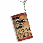 Personalized Firefighter Dad And Child Thank You Custom Keychain 736191 - DiyGiftly