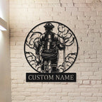 Personalized Firefighter Metal Sign – Custom Engraved with Name, Badge Number or "Proud Firefighter", Honoring Service for Home or Station 4937472 - DiyGiftly