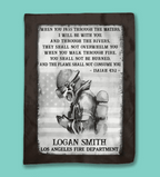 Personalized Firefighter Prayer Customized Blanket 750599 - M - DiyGiftly