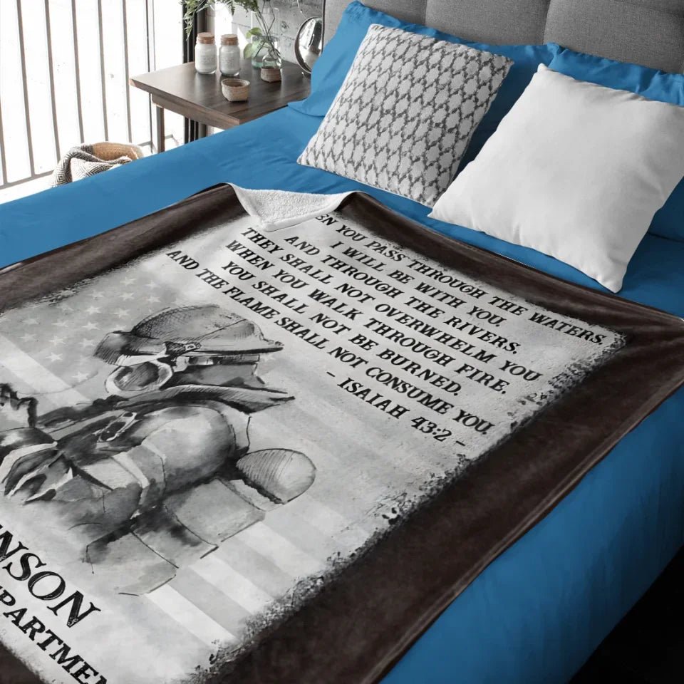 Personalized Firefighter Prayer Customized Blanket 750599 - M - DiyGiftly