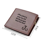 Personalized Fish Hook Men’s Leather Wallet with Initials & Custom Text – Fishing Gifts for Dad, Husband, Grandpa | Father’s Day, Birthday, Christmas Gift 1081565 - DiyGiftly