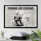 Personalized Fishing Life Lessons Poster - Gift For Fishing Lovers 746184 - 746198 - DiyGiftly