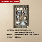 Personalized Fishing Photo Collage Poster, Gift For Fishing Lovers 745656 - DiyGiftly