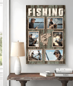 Personalized Fishing Photo Collage Poster, Gift For Fishing Lovers 745656 - DiyGiftly