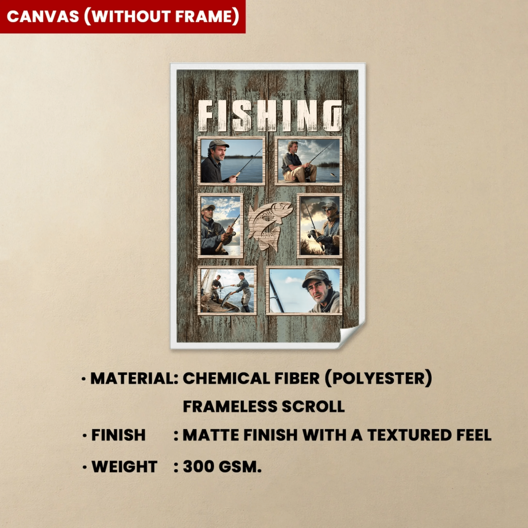 Personalized Fishing Photo Collage Poster, Gift For Fishing Lovers 745656 - DiyGiftly