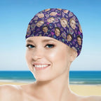 Personalized Flamingo Dolphin Bouquet 1 - 3 Face Photos Comfortable Swim Cap Swimming Accessories Birthday Gift for Men Women Adults 72617216 - DiyGiftly