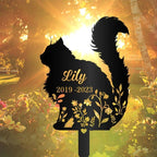 Personalized Fluffy Cat Memorial Pile Custom Pet Grave Marker Outdoor Garden Memorial Decoration 18197504 - DiyGiftly