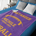 Personalized Football Blanket Custom Name Football Senior Gift for Football Team Gift Custom Football Senior Night Gift Senior Banquet Gift 751909 - DiyGiftly