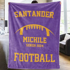 Personalized Football Blanket Custom Name Football Senior Gift for Football Team Gift Custom Football Senior Night Gift Senior Banquet Gift 751909 - DiyGiftly