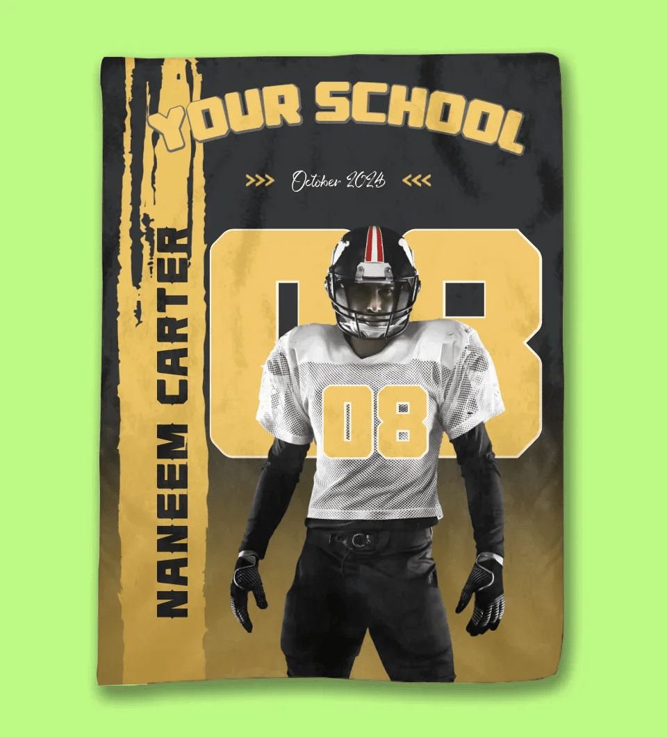 Personalized Football Blanket - Gift For Football Lovers 749983 - DiyGiftly