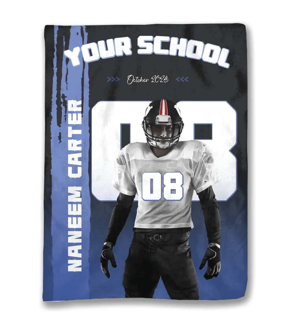 Personalized Football Blanket - Gift For Football Lovers 749983 - DiyGiftly