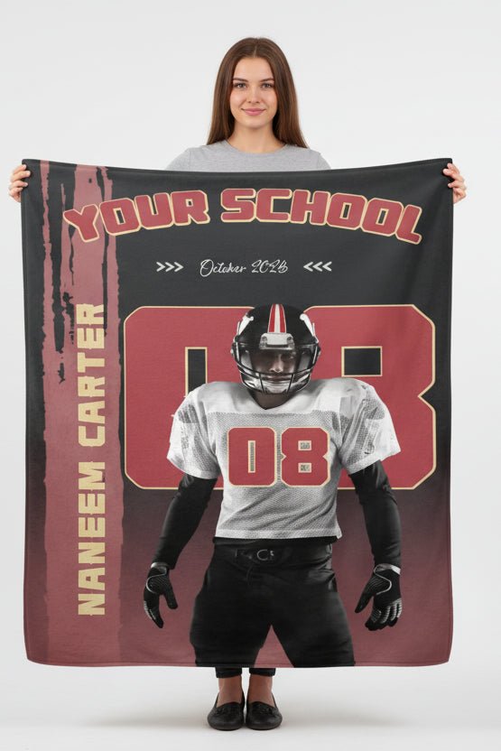 Personalized Football Blanket - Gift For Football Lovers 749983 - DiyGiftly