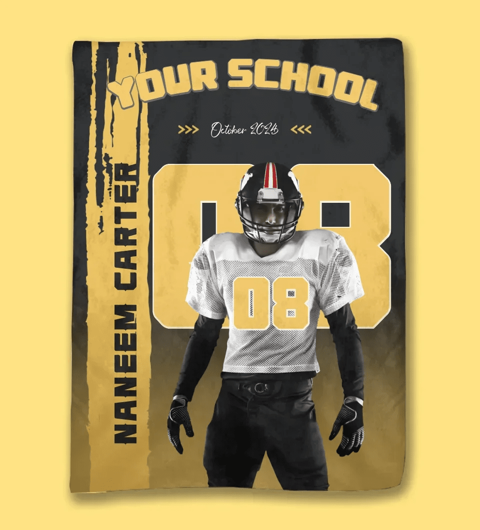Personalized Football Blanket - Gift For Football Lovers 749983 - DiyGiftly