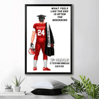 Personalized football graduation gift football team gifts teammate gift football player print Senior Football Gift Senior Night 737910 - 738632 - DiyGiftly