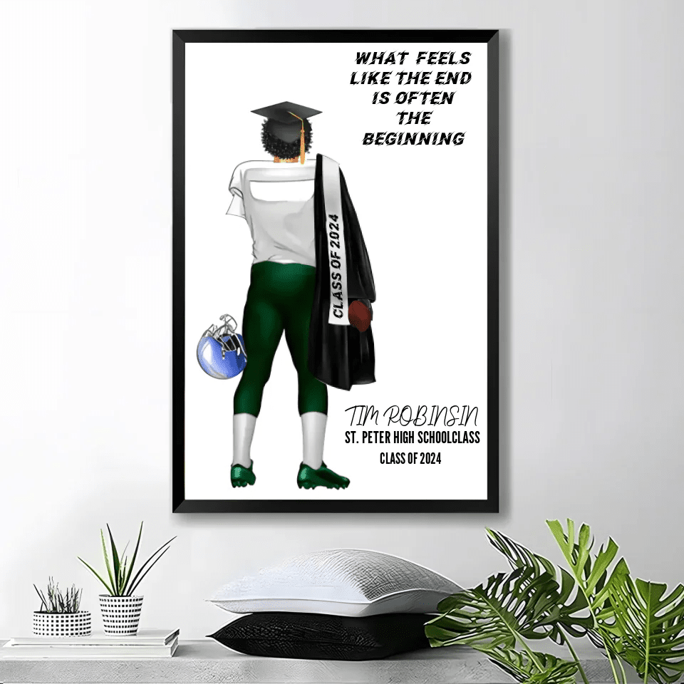 Personalized football graduation gift football team gifts teammate gift football player print Senior Football Gift Senior Night 737910 - 738632 - DiyGiftly