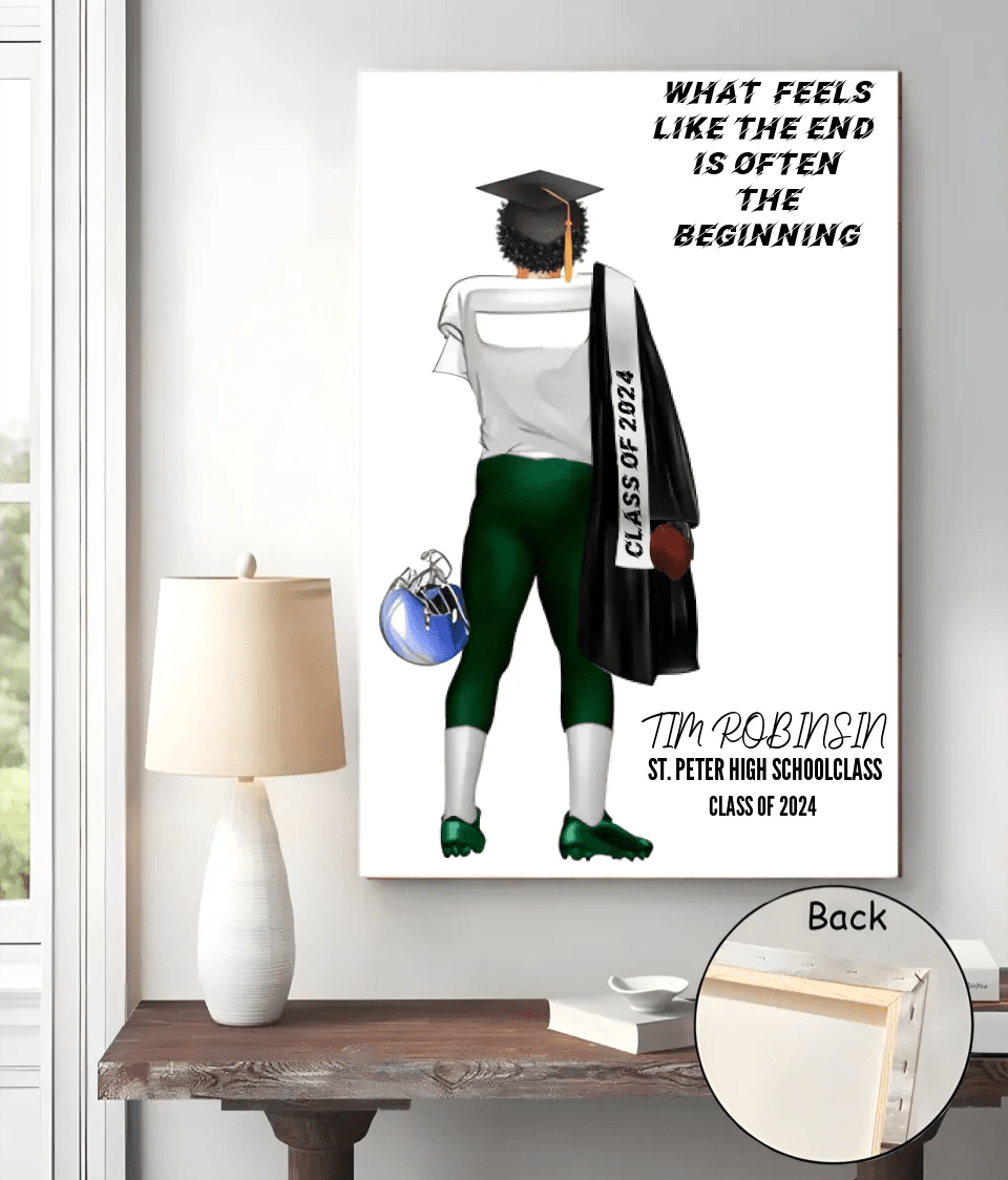 Personalized football graduation gift football team gifts teammate gift football player print Senior Football Gift Senior Night 737910 - 738632 - DiyGiftly