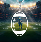 Personalized Football Keychain, Custom Photo Football Keychain 739345 - DiyGiftly