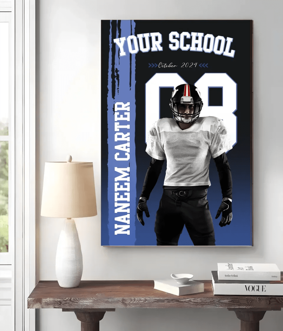 Personalized Football Life Lessons Poster - Gift For Football Lovers 749873 - 749941 - DiyGiftly