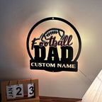 Personalized Football Name Metal Lamp Custom Sports Room Wall Art Decoration Gift for Player 17635072 - DiyGiftly