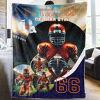 Personalized Football Senior Posters , High School Senior Blanket 750063 - DiyGiftly