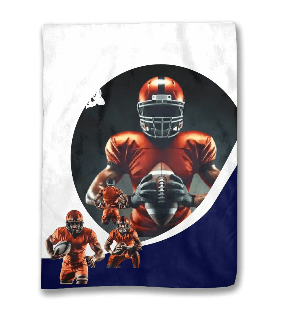 Personalized Football Senior Posters , High School Senior Blanket 750063 - DiyGiftly