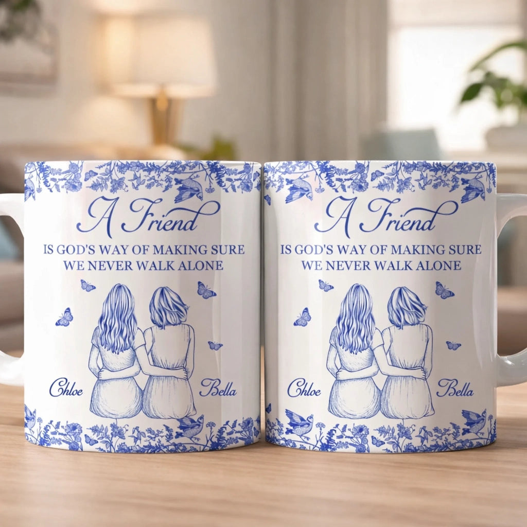 white friend god way mug personalized design ceramic