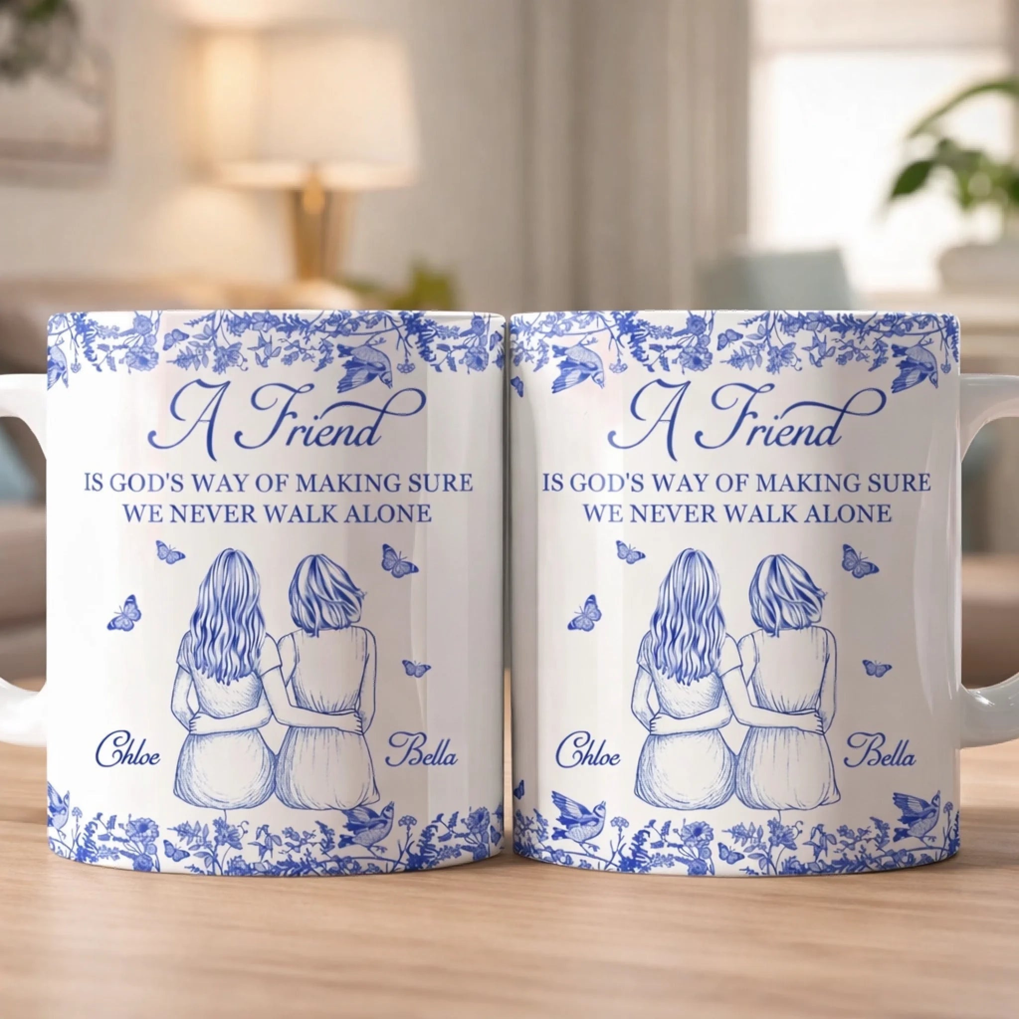 white friend god way mug personalized design ceramic