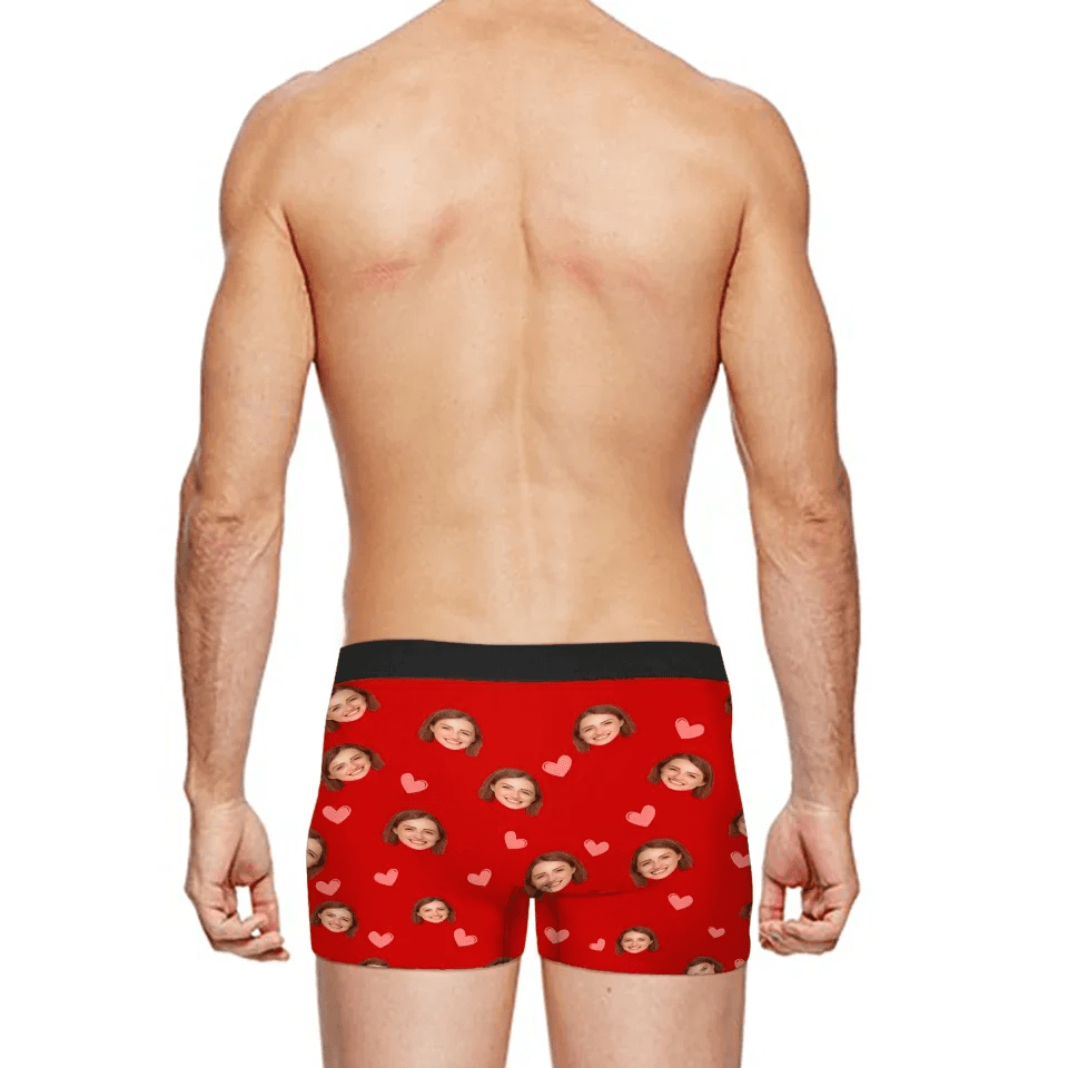 personalized face photo mens underwear funny romantic gift for boyfriend