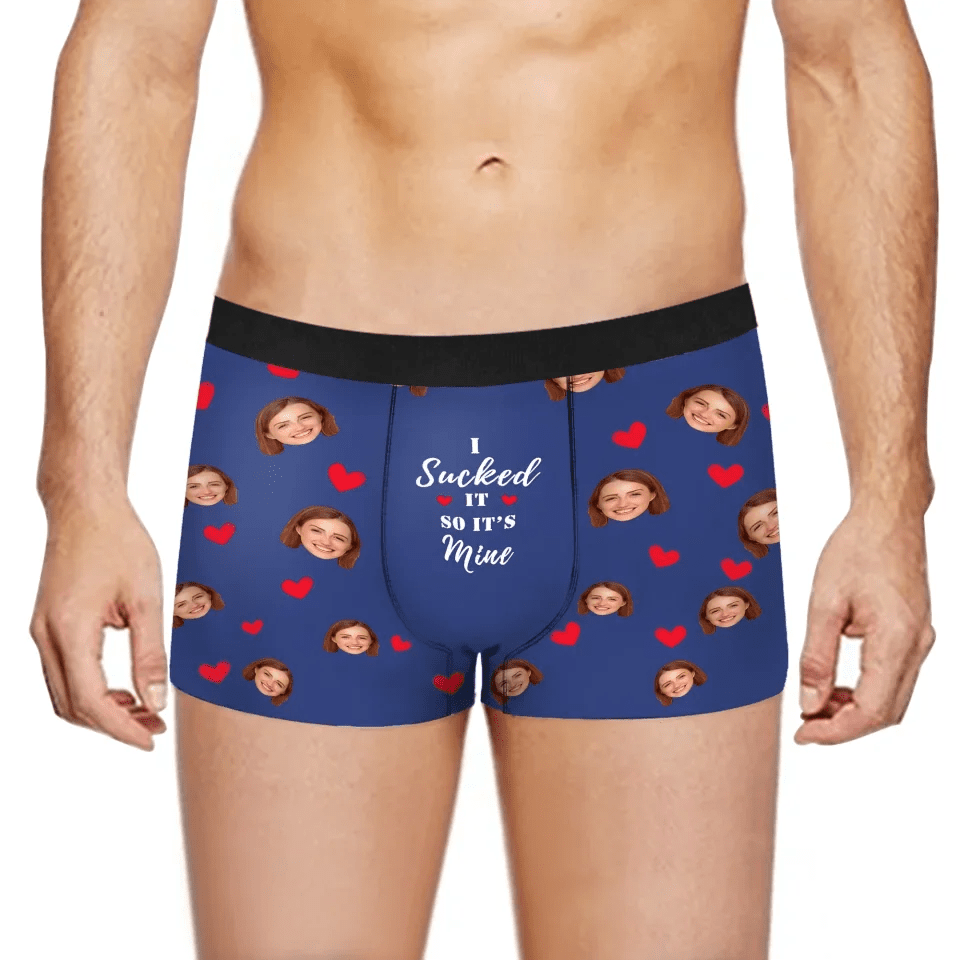 personalized face photo mens underwear soft stretch comfort gift for boyfriend