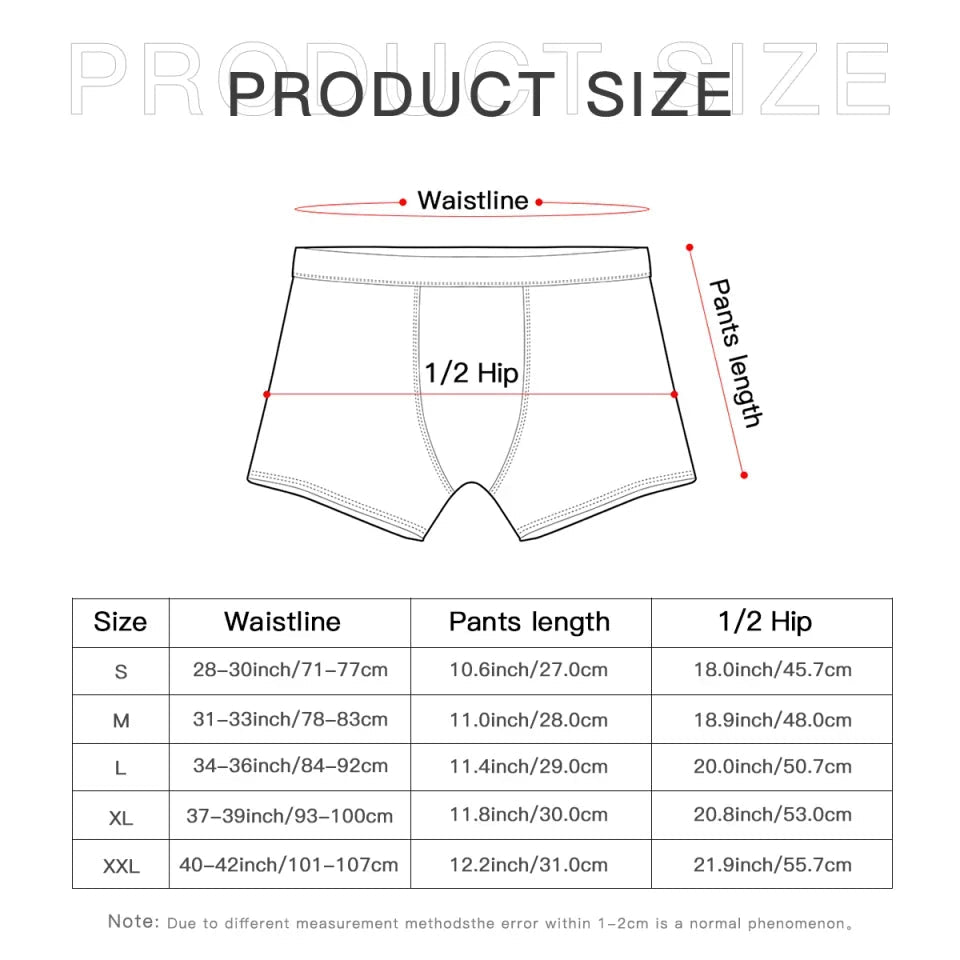 personalized face photo soft stretch comfort mens underwear gift for boyfriend