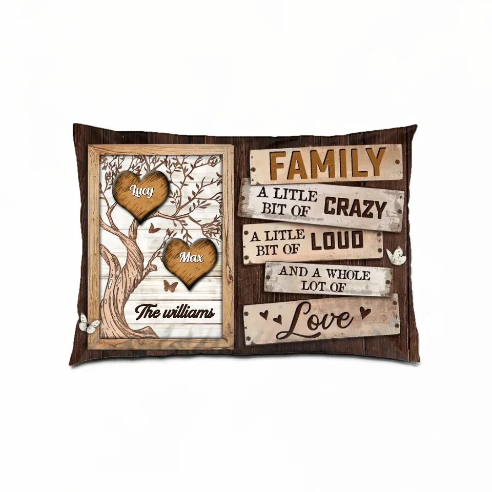 Personalized Gift Family Tree Pillow 716307 - B - DiyGiftly