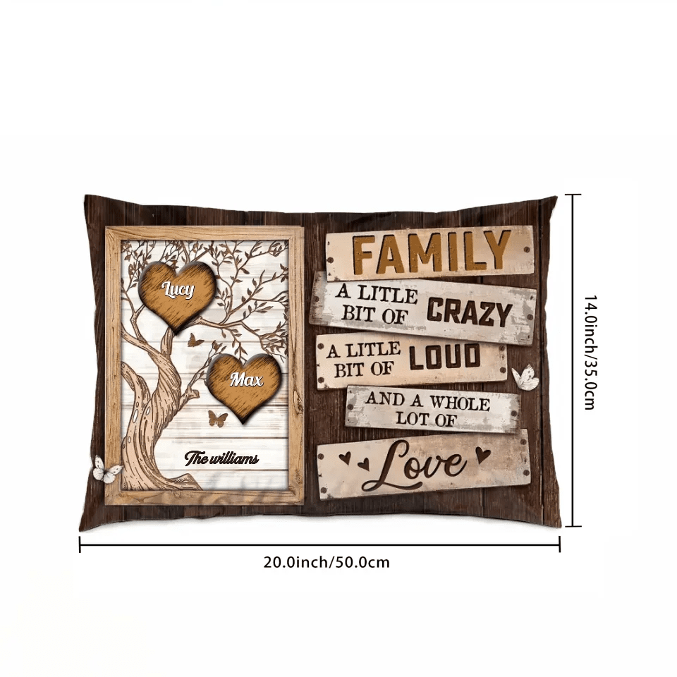 Personalized Gift Family Tree Pillow 716307 - B - DiyGiftly