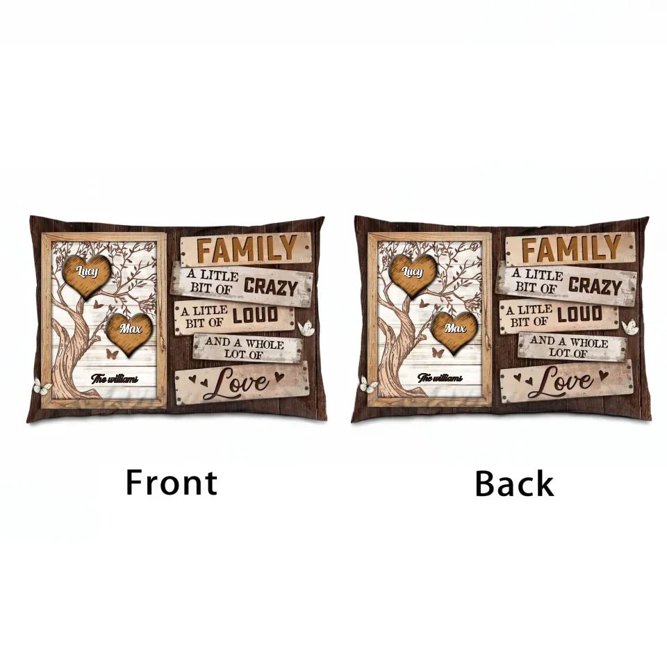 Personalized Gift Family Tree Pillow 716307 - B - DiyGiftly