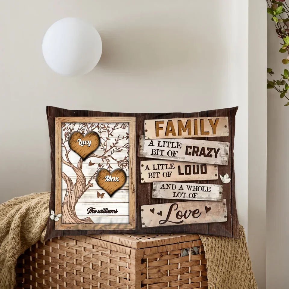 Personalized Gift Family Tree Pillow 716307 - B - DiyGiftly