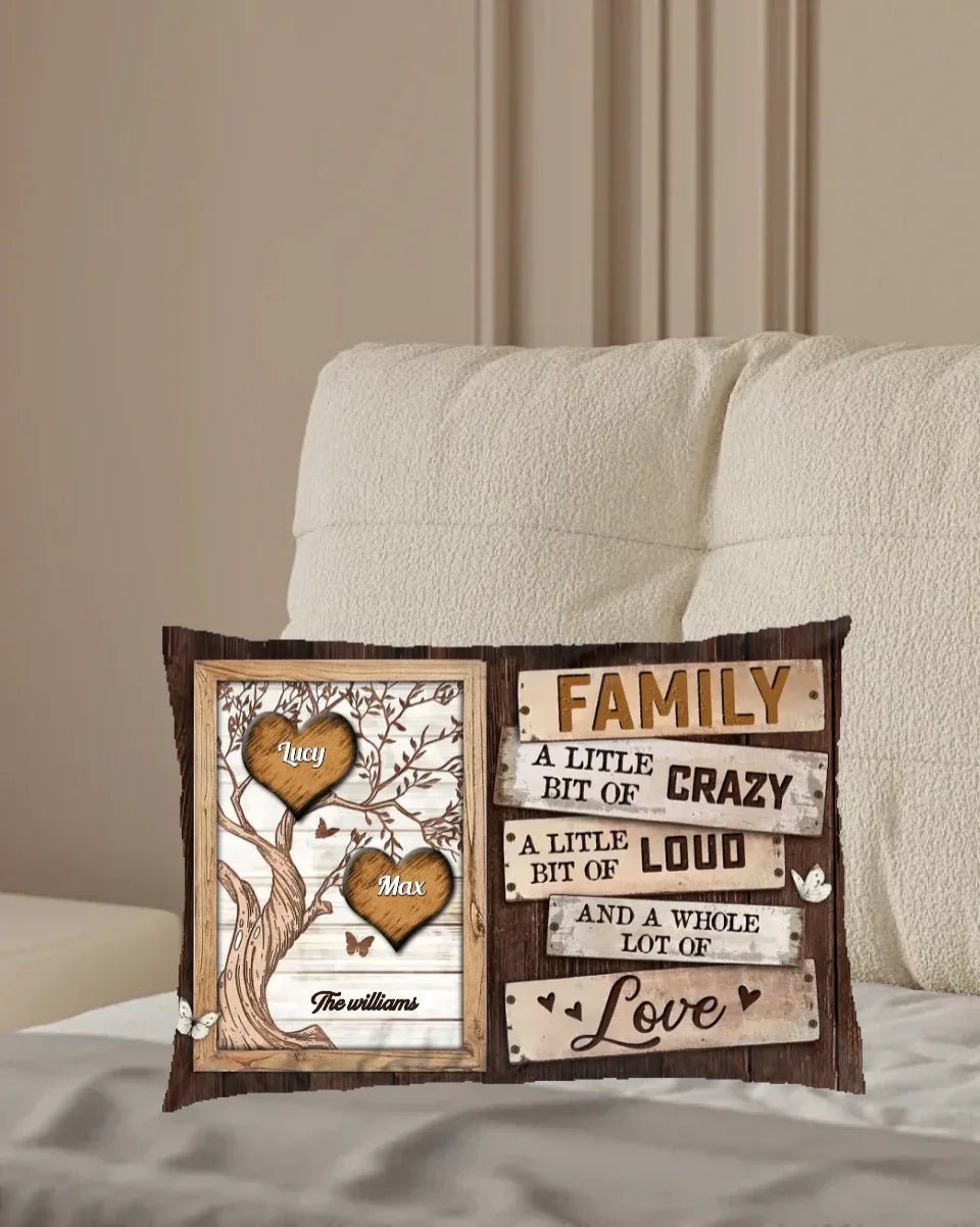 Personalized Gift Family Tree Pillow 716307 - B - DiyGiftly