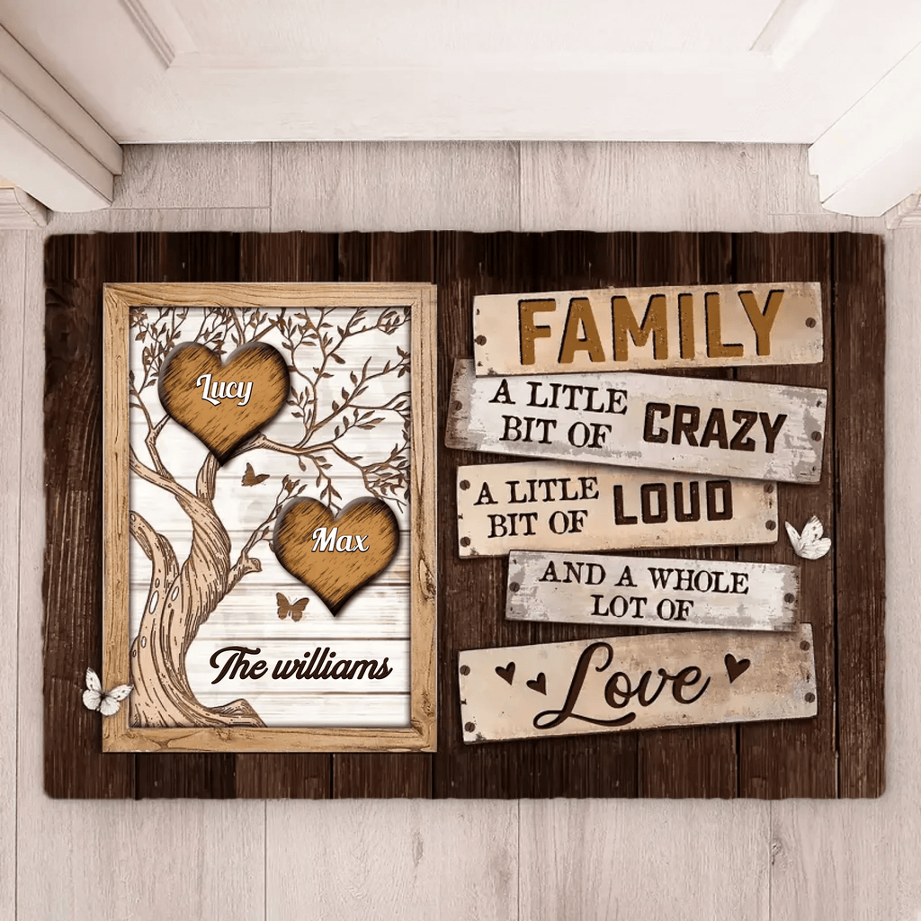 Personalized Gift Family Tree Poste Doormat 716307 - D - DiyGiftly
