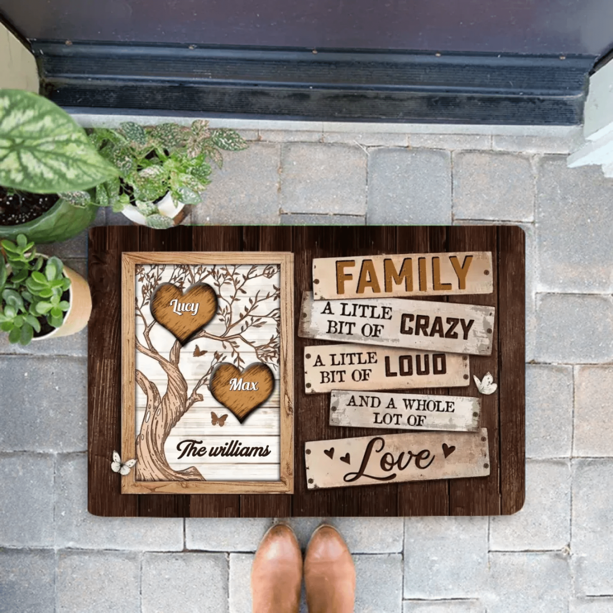 Personalized Gift Family Tree Poste Doormat 716307 - D - DiyGiftly