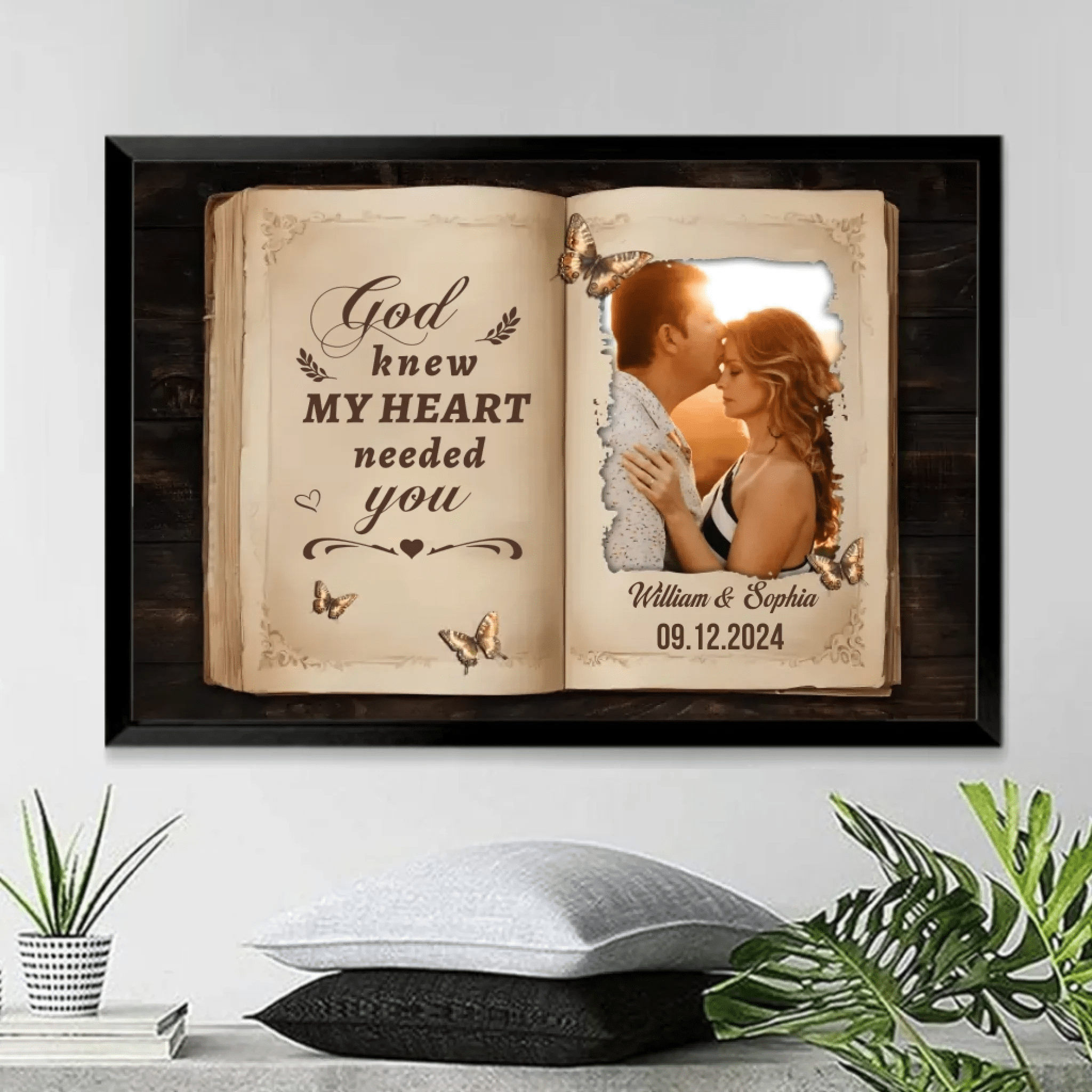 Personalized Gift For Couples Lovebook Canvas Wall Art 760068 - DiyGiftly