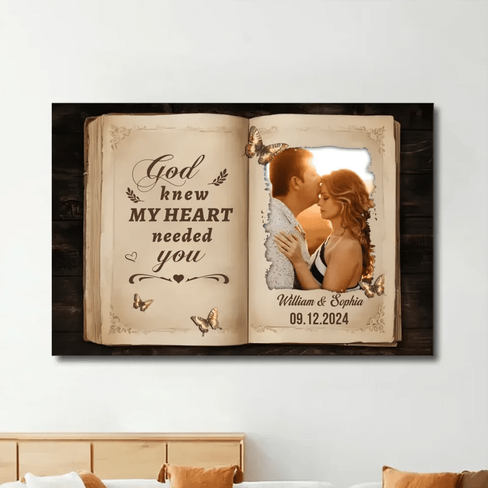 Personalized Gift For Couples Lovebook Canvas Wall Art 760068 - DiyGiftly
