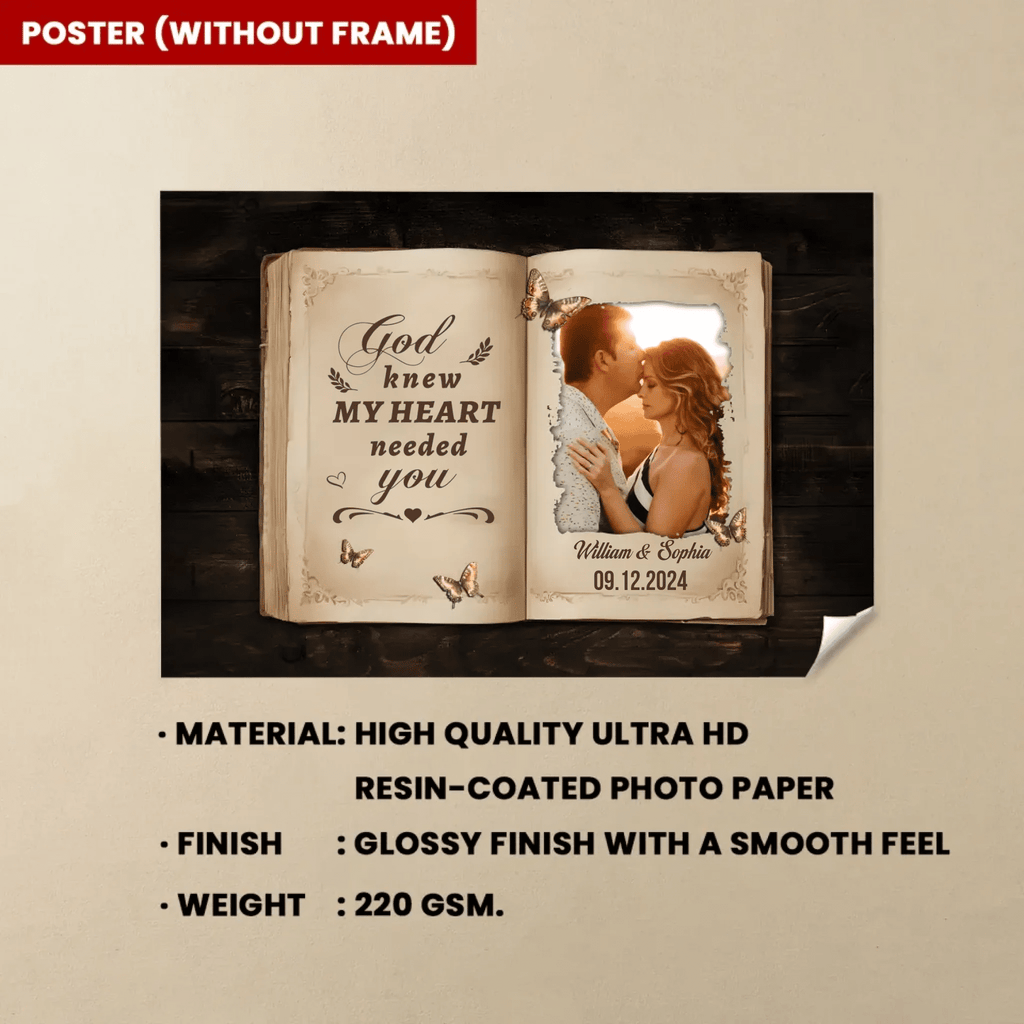 Personalized Gift For Couples Lovebook Canvas Wall Art 760068 - DiyGiftly