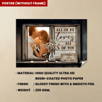 Personalized Gift For Couples Rustic Window Frame All Of Me Loves All Of You Canvas Prints 760162 - DiyGiftly