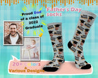 Personalized gift for Dad, Fathers Day Socks, Proud dad grandpa of a class of 2025 graduate photo socks, Custom face s sock,graduation gifts 84598784 - DiyGiftly