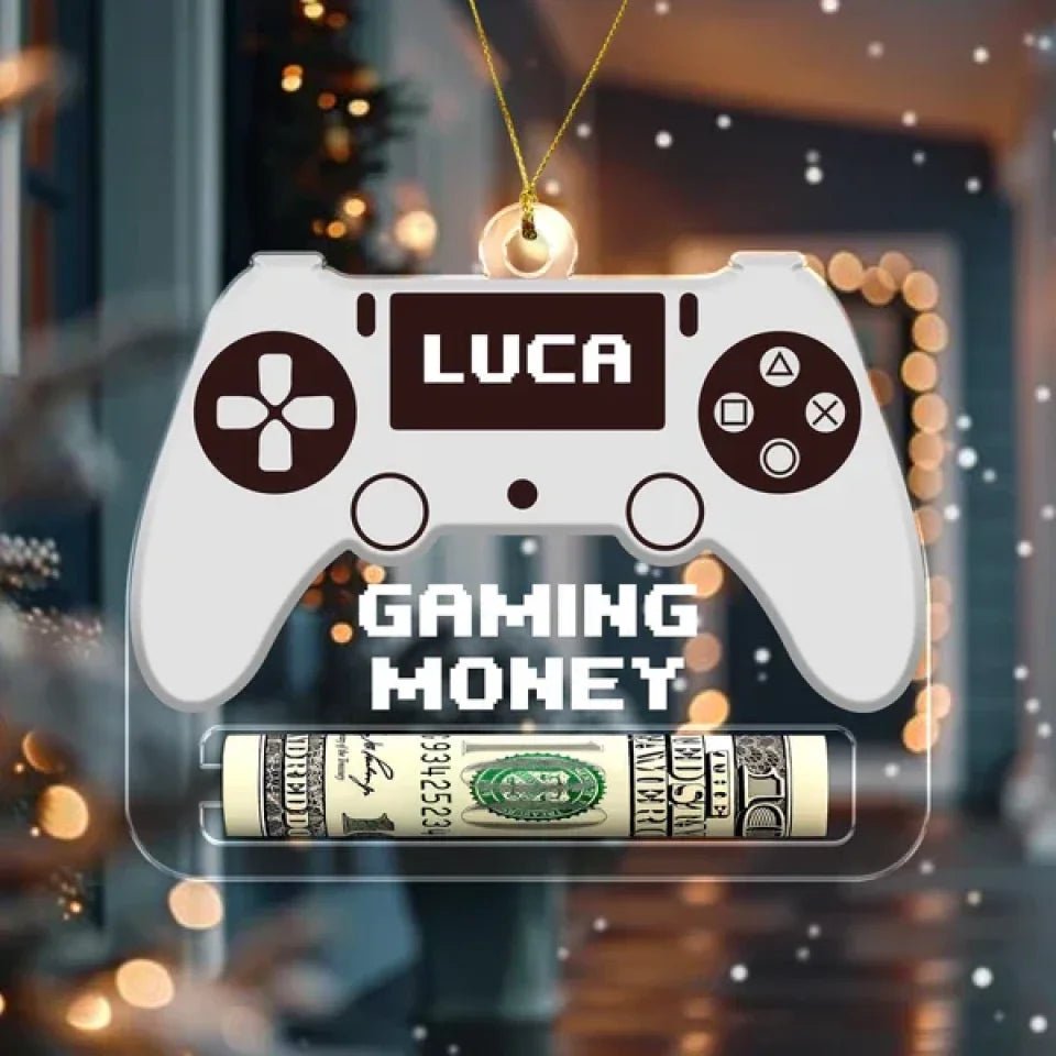 Personalized Gift Gaming Money Holder, Christmas Acrylic Ornament - Best Christmas Gift Idea 688423 - DiyGiftly