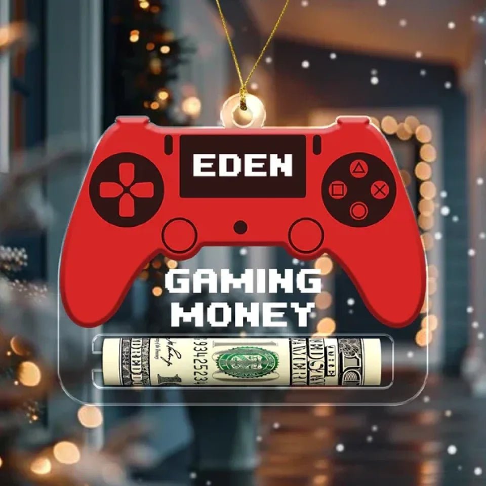 Personalized Gift Gaming Money Holder, Christmas Acrylic Ornament - Best Christmas Gift Idea 688423 - DiyGiftly