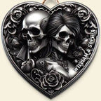 Personalized Gifts For Couple Wooden Sign Skull Couple 746302 - DiyGiftly