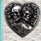 Personalized Gifts For Couple Wooden Sign Skull Couple 746302 - DiyGiftly