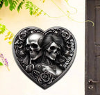 Personalized Gifts For Couple Wooden Sign Skull Couple 746302 - DiyGiftly
